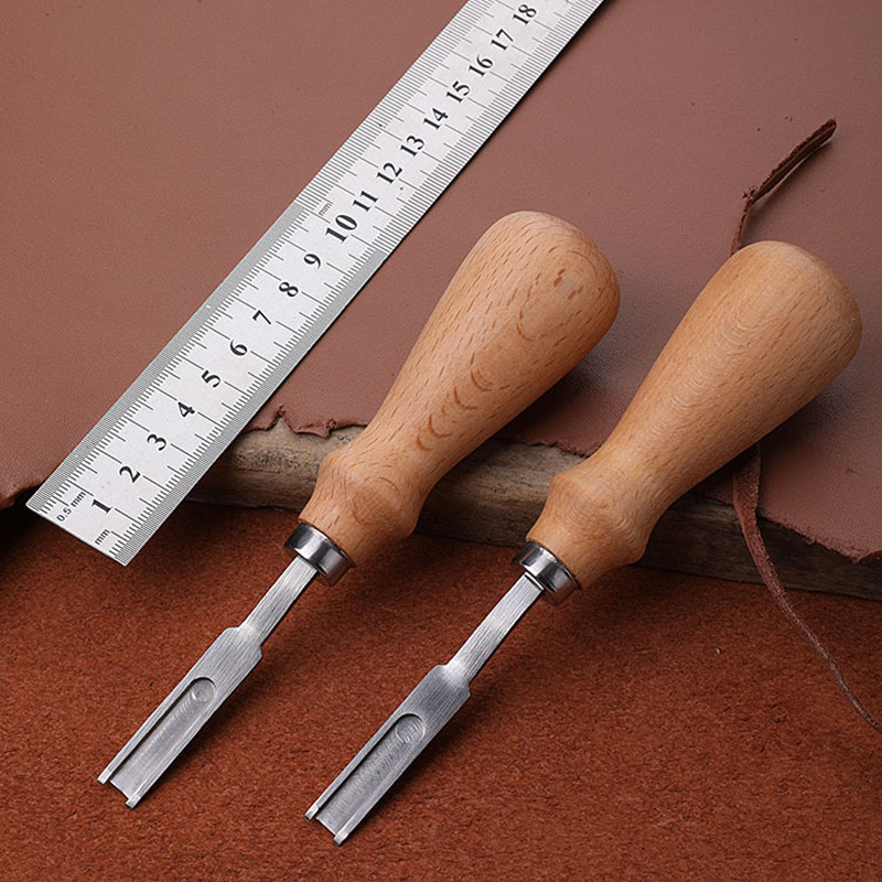 Skiver Leather Thin - Кожевенная кромка, широкая кромка с деревянной