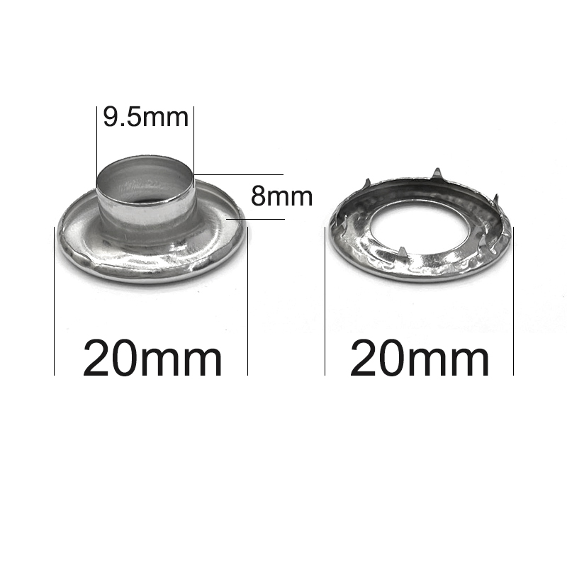 Leatherwork Eyelets - Внутренние 9,5 мм холщовые петли из