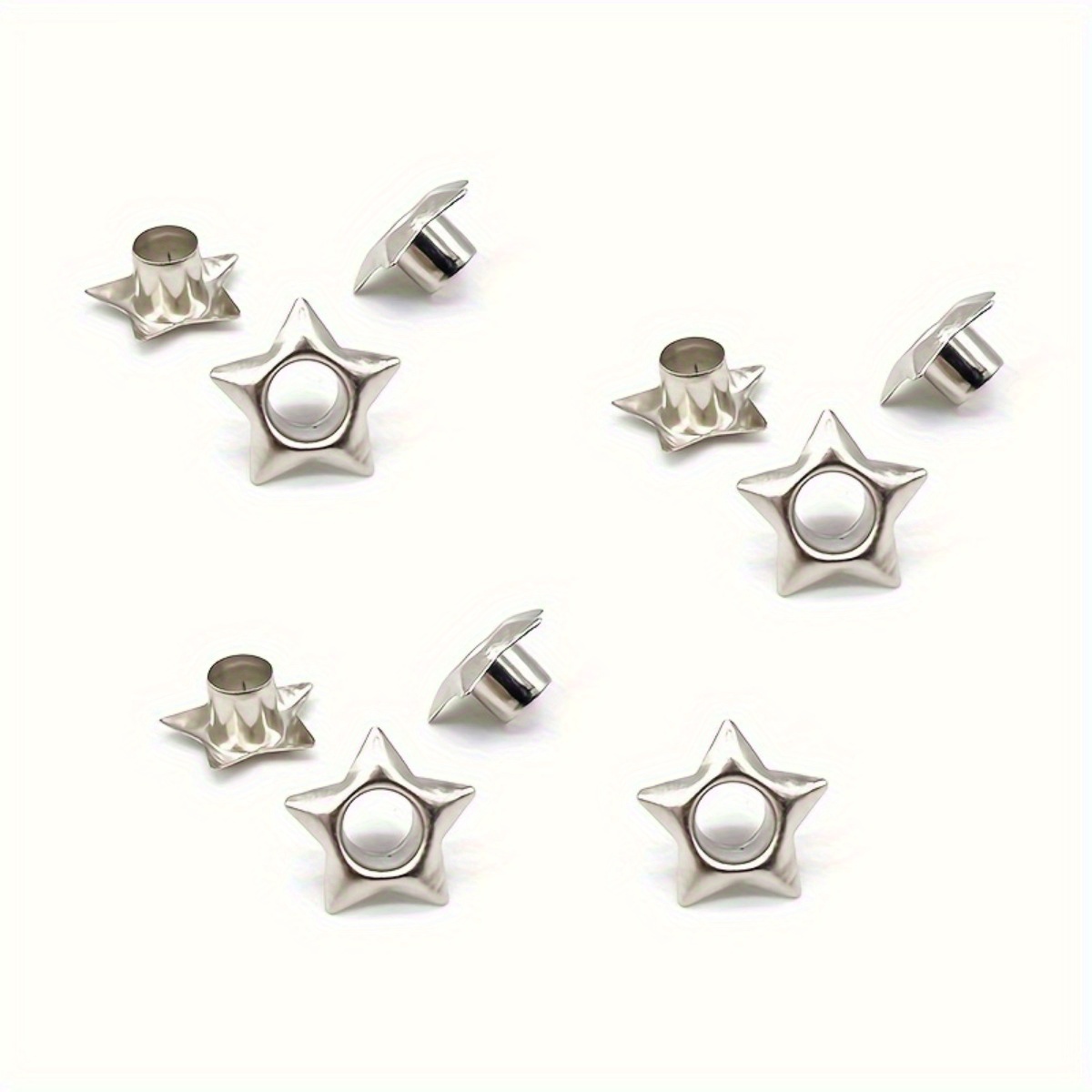 Leatherwork Eyelets - 20 шт., люверсы в форме звезды,