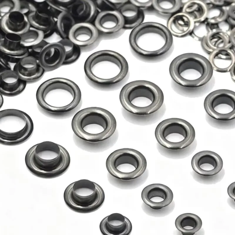Leatherwork Eyelets - 100 комплектов металлических люверсов и колец