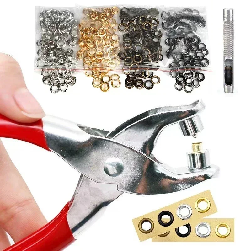Leatherwork Eyelets - 100 комплектов, 4 мм, металлические петельки