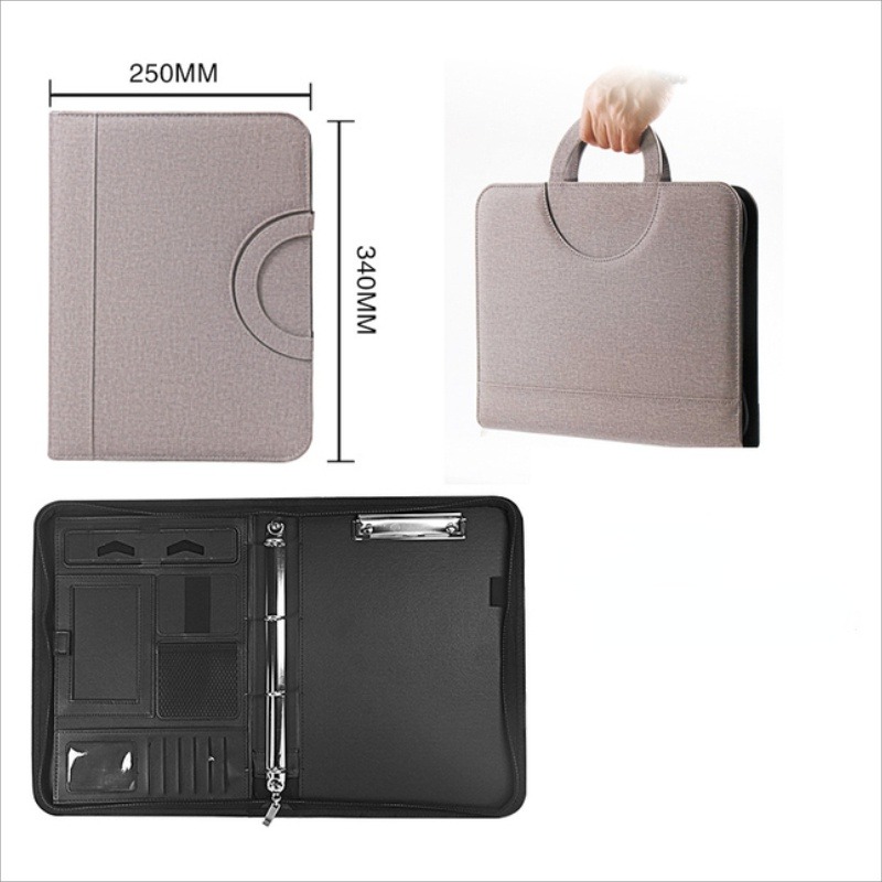 Leather Work Folder - Портативная папка-портфель формата А4 из искусственной