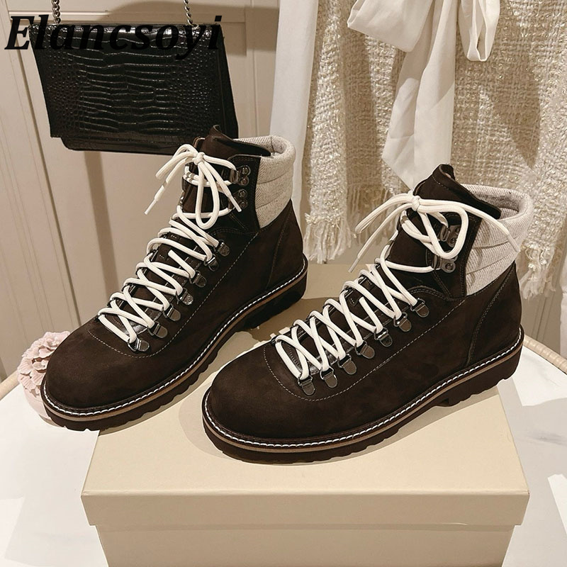 Leatherwork Designs - Новые женские кожаные ботильоны с круглым
