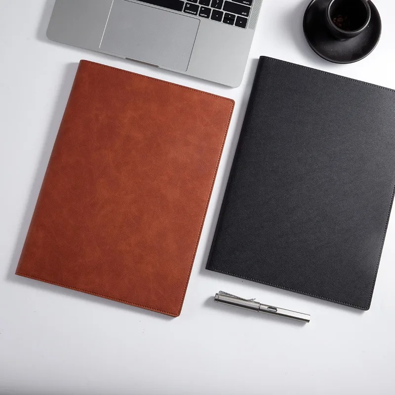 Черная кожаная папка-портфолио – обзор и цена Leather Work Folder