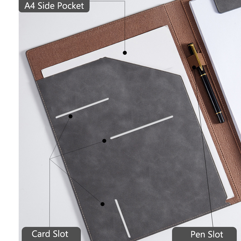 Черная кожаная папка-портфолио – обзор и цена Leather Work Folder
