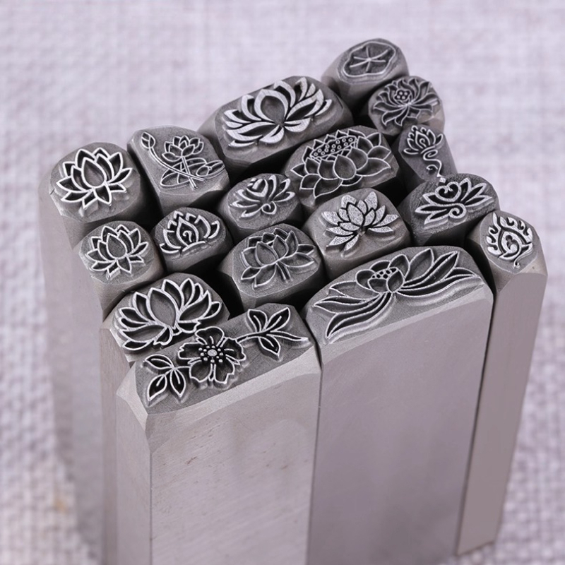 Дизайн цветка лотоса, металлич – обзор и цена Leatherwork Flowers