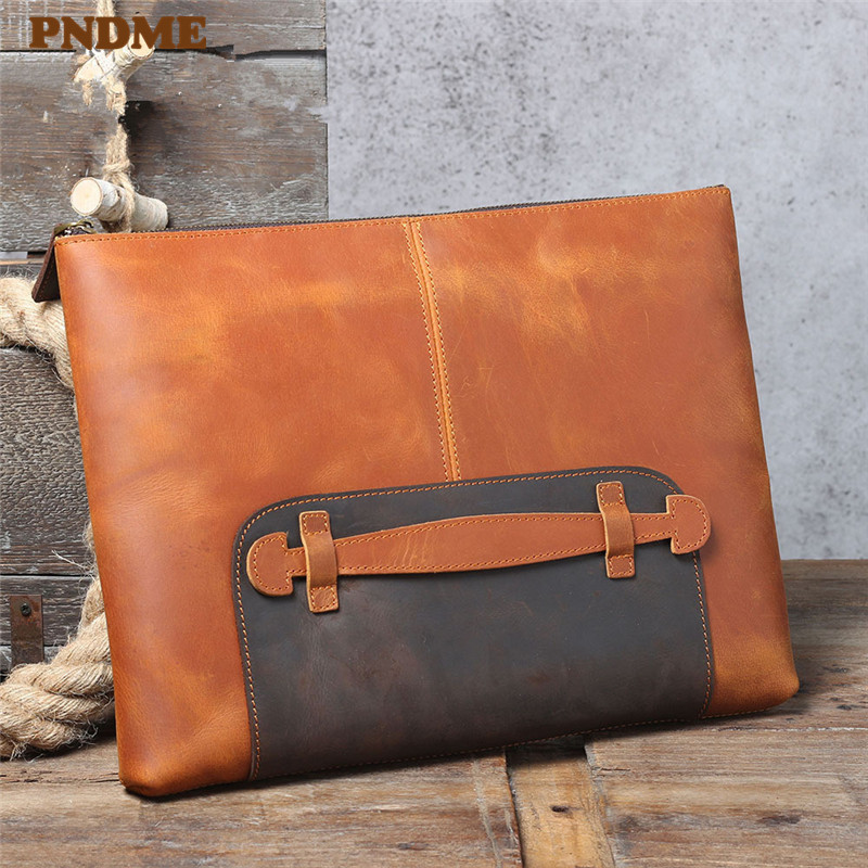 Винтажная мужская сумка-клатч  – обзор и цена Leatherwork Designs