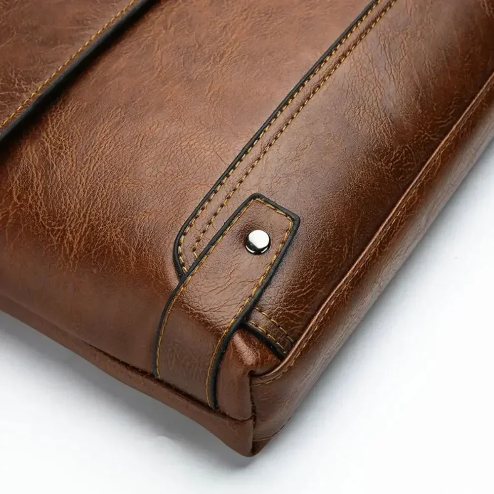 Мужской портфель из искусствен – обзор и цена Leatherwork Designs